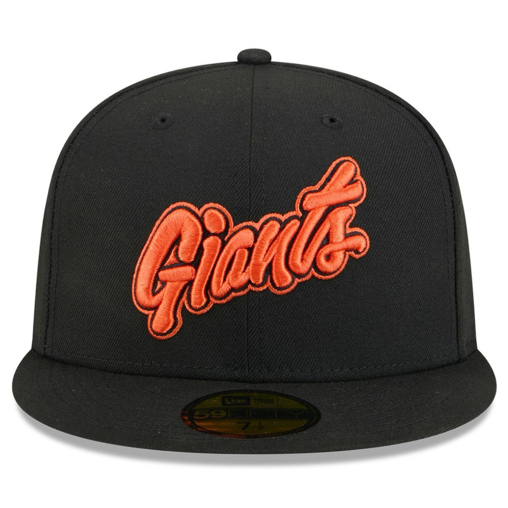 San Francisco Giants 2025 City Connect Wordmark 59FIFTY Fitted Hat - Black | New Era