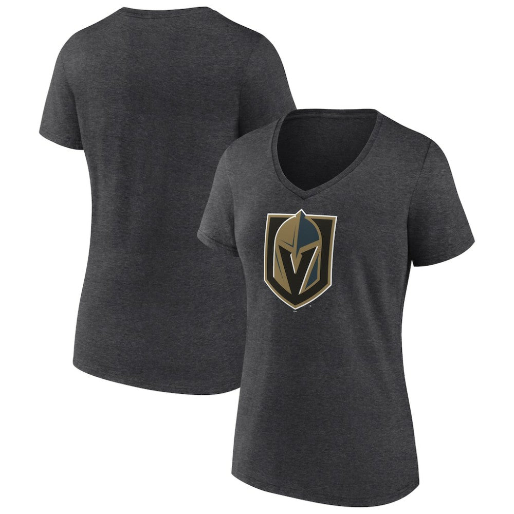 Vegas Golden Knights Women's Primary Logo V-Neck T-Shirt