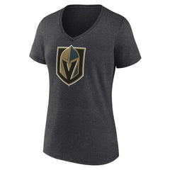 Vegas Golden Knights Women's Primary Logo V-Neck T-Shirt