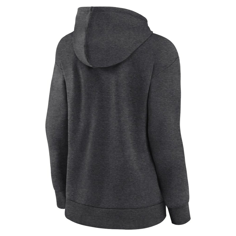 San Francisco Giants Logo Athletic Women's Logo Triumphant V-Neck Pullover Hoodie - Heather Charcoal