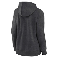 San Francisco Giants Logo Athletic Women's Logo Triumphant V-Neck Pullover Hoodie - Heather Charcoal