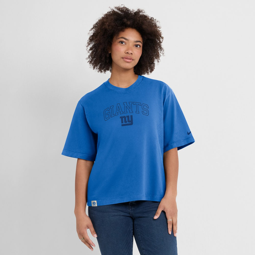NFL New York Giants Women's Glory Arch Boxy T-Shirt