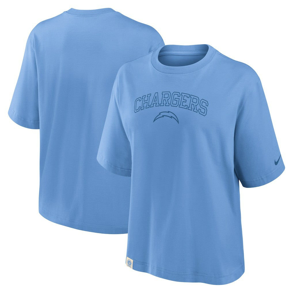 NFL Los Angeles Chargers Women's Glory Arch Boxy T-Shirt