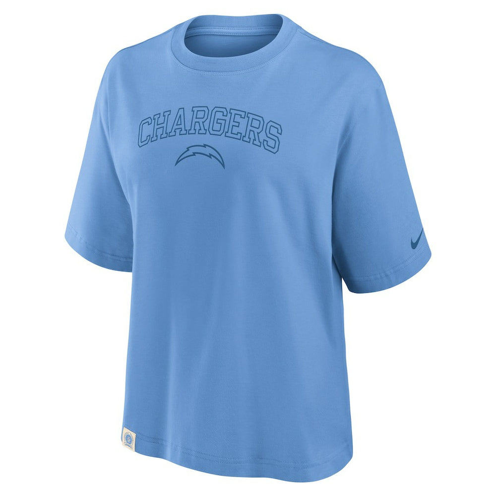 NFL Los Angeles Chargers Women's Glory Arch Boxy T-Shirt