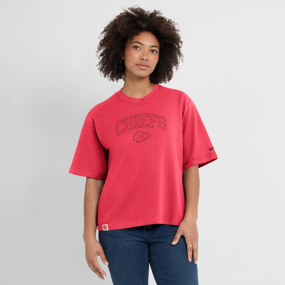 NFL Kansas City Chiefs Women's Glory Arch Boxy T-Shirt