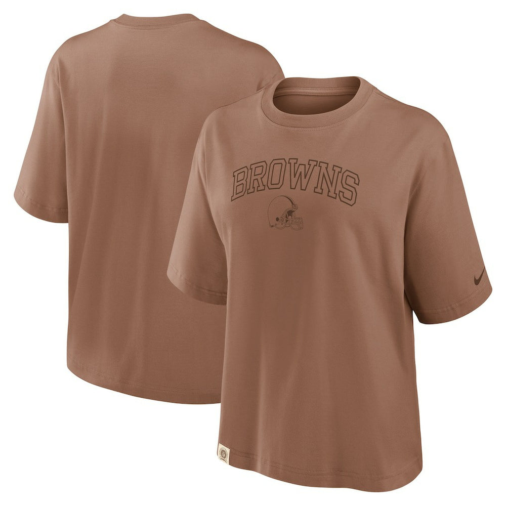 NFL Cleveland Browns Women's Glory Arch Boxy T-Shirt