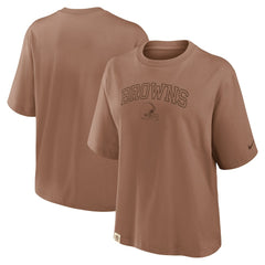 NFL Cleveland Browns Women's Glory Arch Boxy T-Shirt