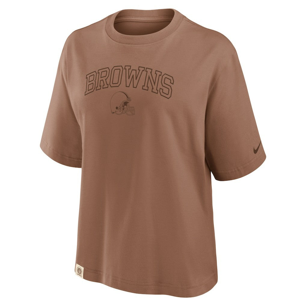 NFL Cleveland Browns Women's Glory Arch Boxy T-Shirt