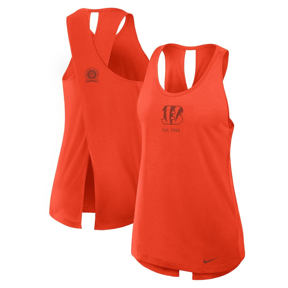 NFL Cincinnati Bengals Women's Glory Open-Back Crisscross Dri-FIT Tank Top