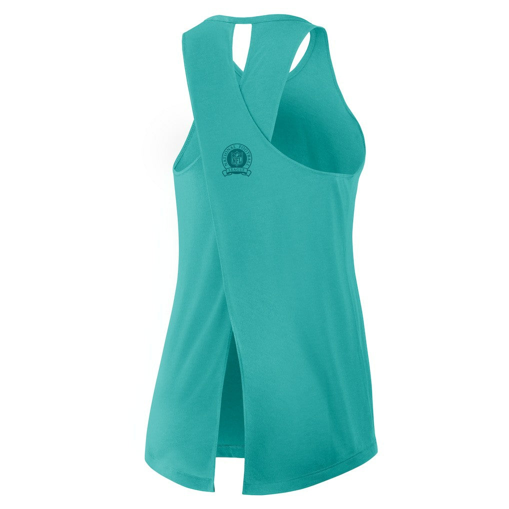 NFL Miami Dolphins Women's Glory Open-Back Crisscross Dri-FIT Tank Top