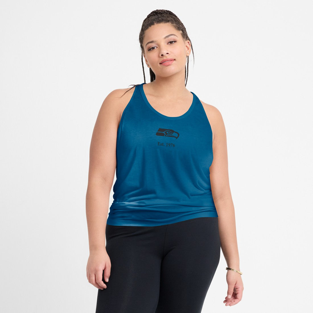 NFL Seattle Seahawks Women's Glory Open-Back Crisscross Dri-FIT Tank Top