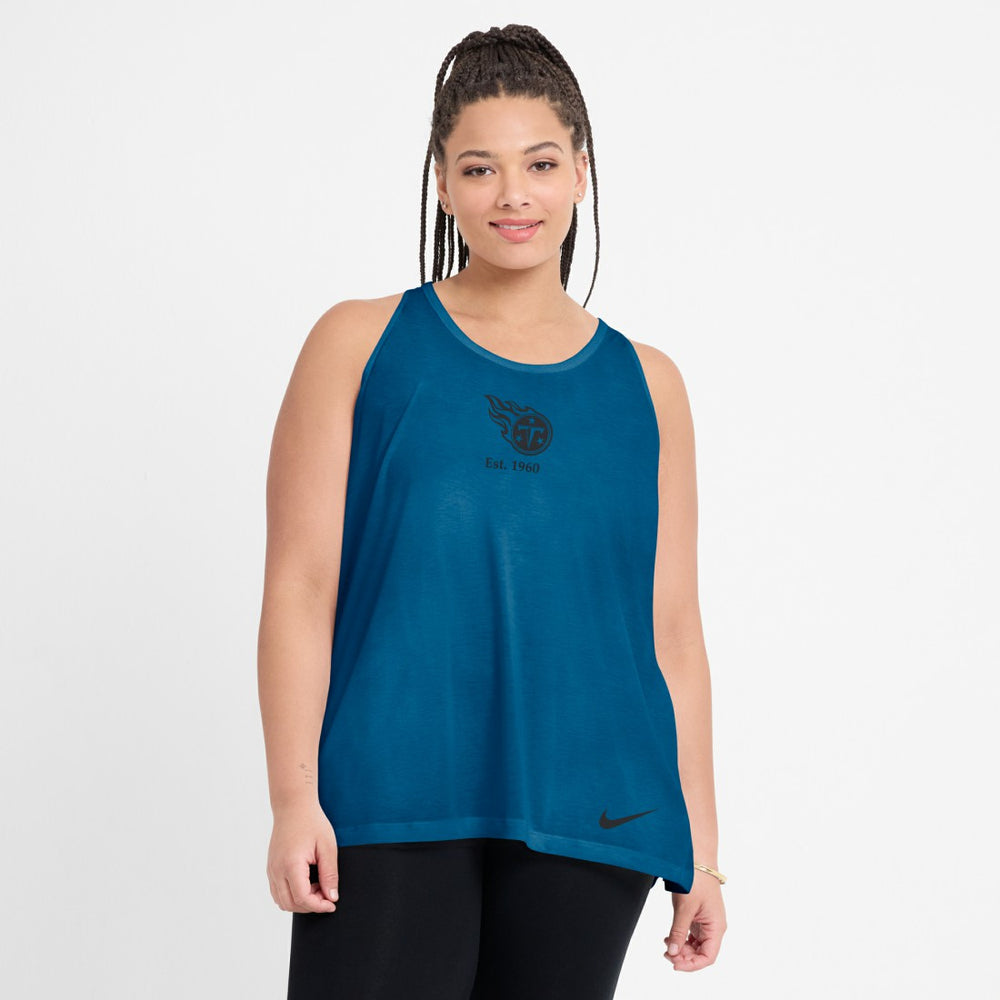 NFL Tennessee Titans Women's Glory Open-Back Crisscross Dri-FIT Tank Top