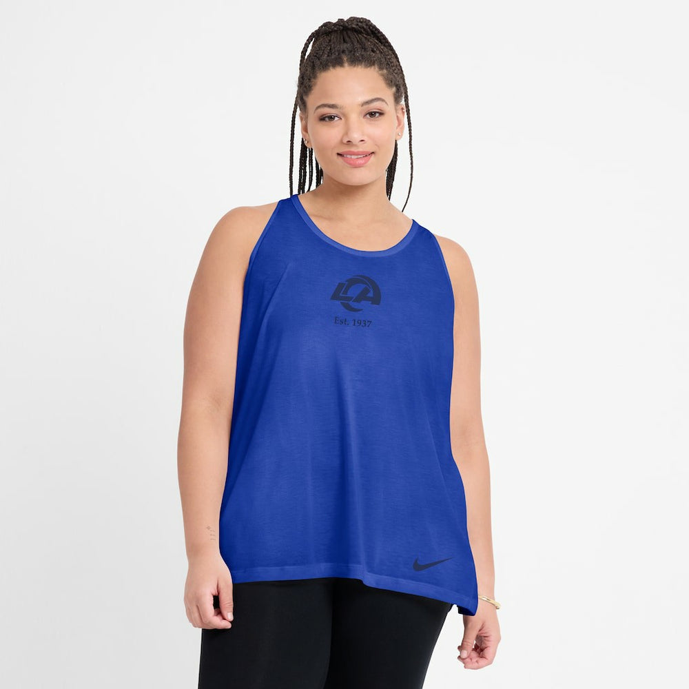 NFL Los Angeles Rams Women's Glory Open-Back Crisscross Dri-FIT Tank Top