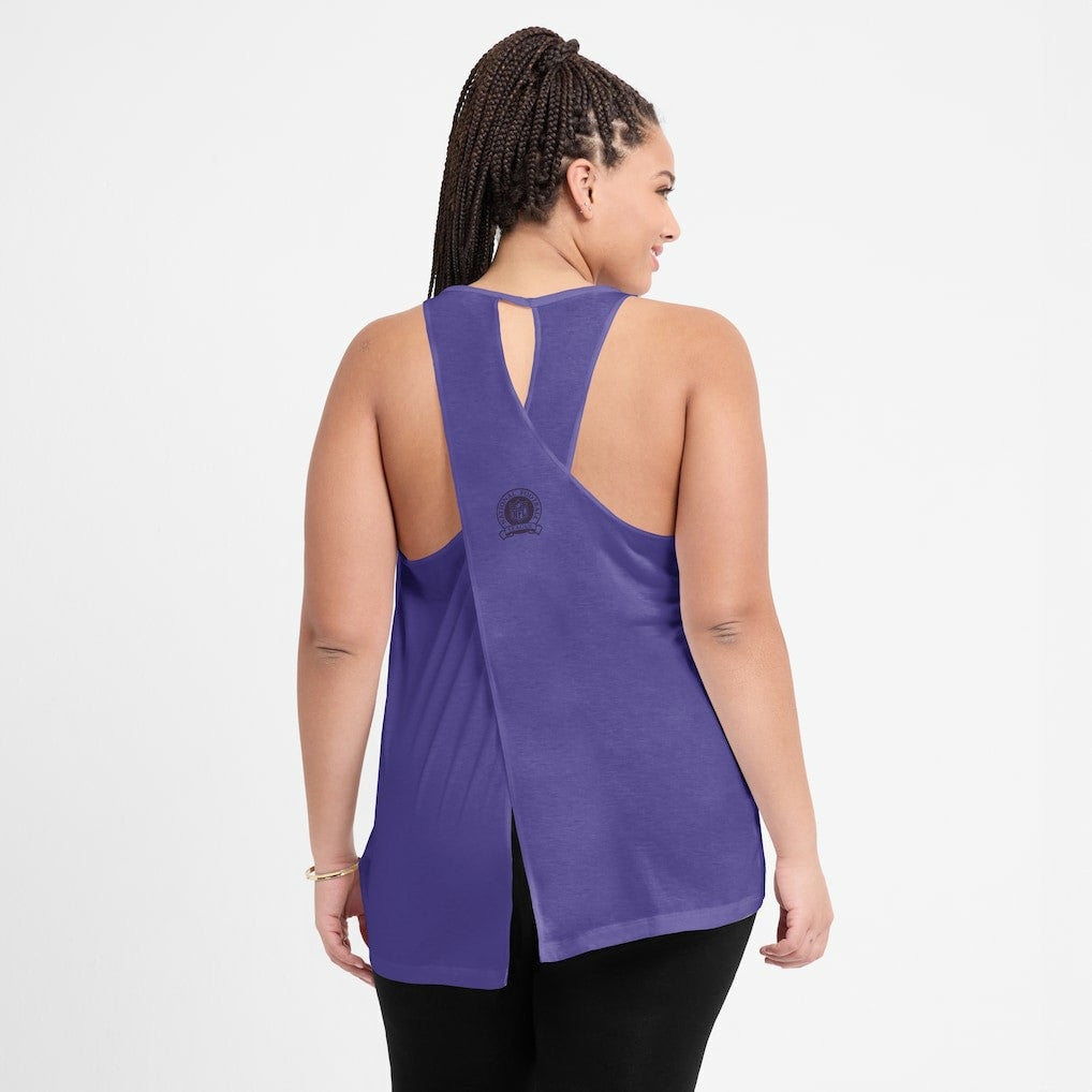 NFL Baltimore Ravens Women's Glory Open-Back Crisscross Dri-FIT Tank Top