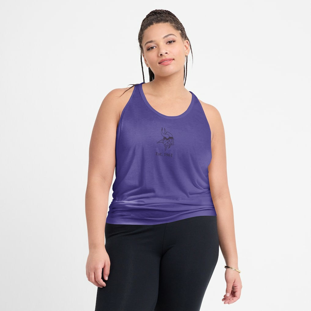 NFL Minnesota Vikings Women's Glory Open-Back Crisscross Dri-FIT Tank Top