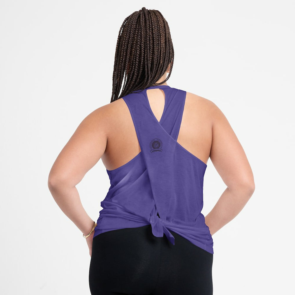 NFL Minnesota Vikings Women's Glory Open-Back Crisscross Dri-FIT Tank Top