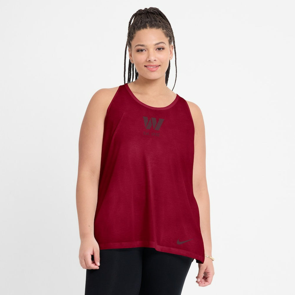 NFL Washington Commanders Women's Glory Open-Back Crisscross Dri-FIT Tank Top