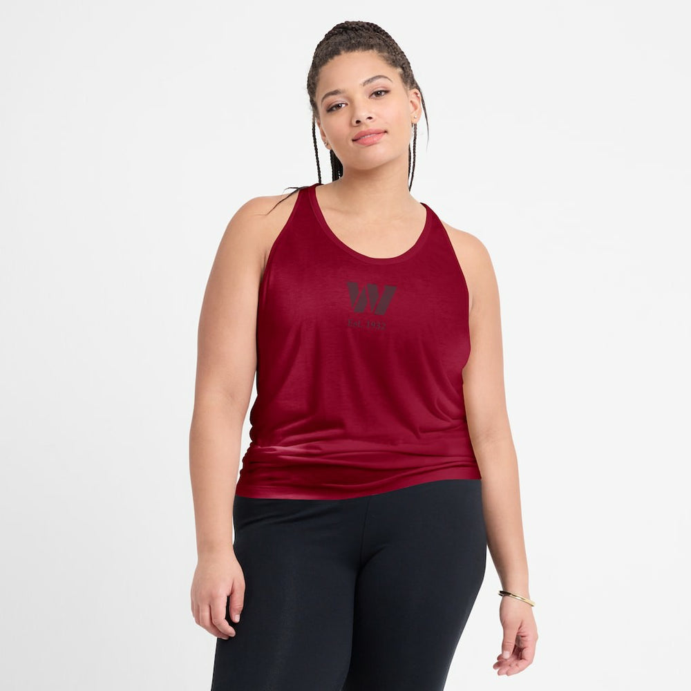 NFL Washington Commanders Women's Glory Open-Back Crisscross Dri-FIT Tank Top