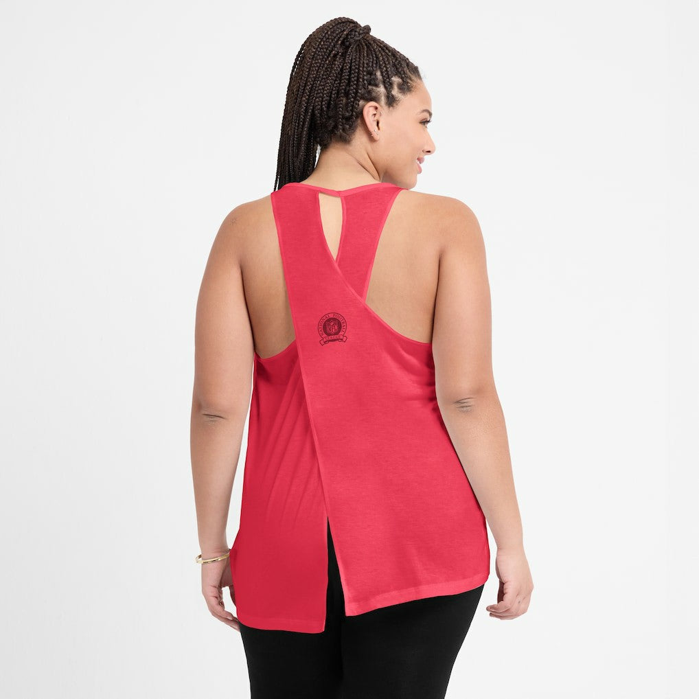 NFL San Francisco 49ers Women's Glory Open-Back Crisscross Dri-FIT Tank Top