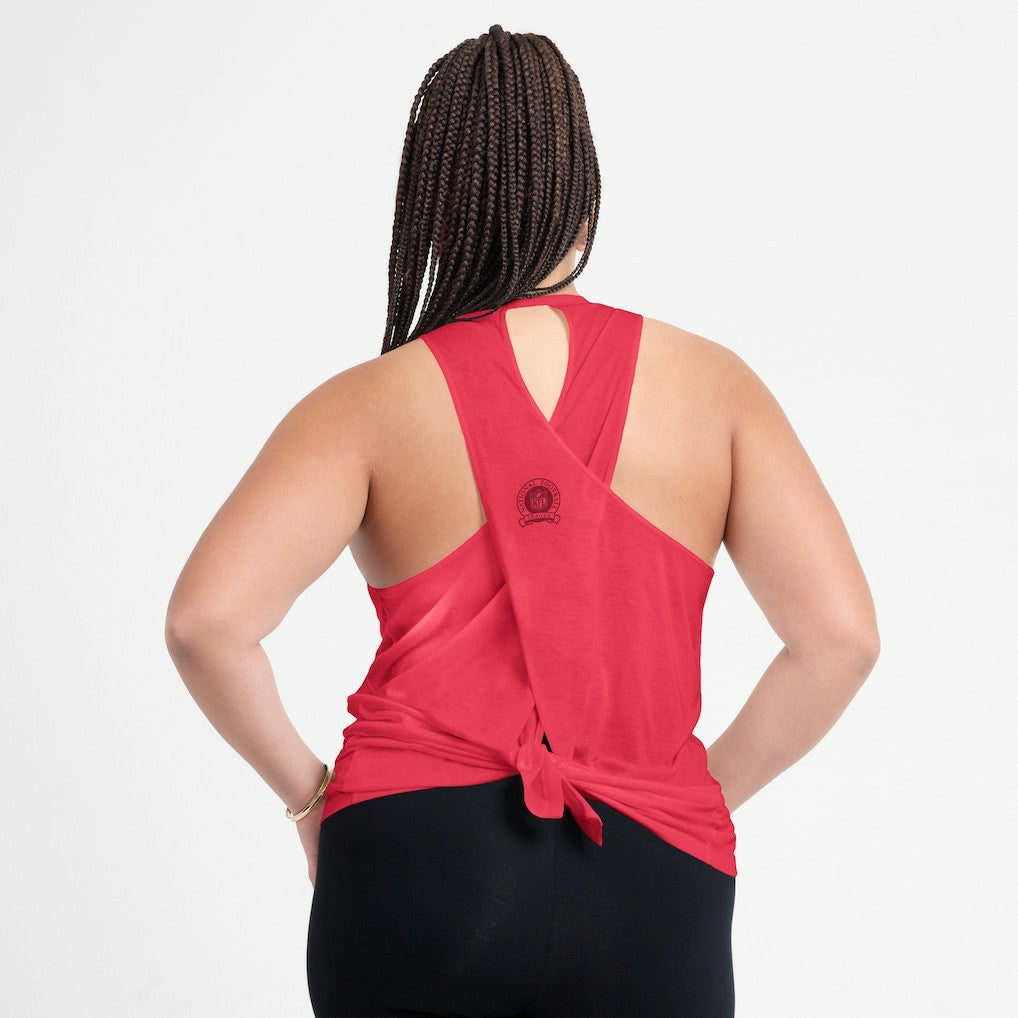 NFL San Francisco 49ers Women's Glory Open-Back Crisscross Dri-FIT Tank Top