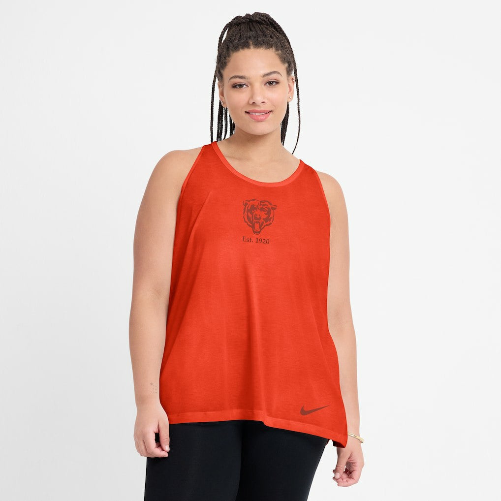 NFL Chicago Bears Women's Glory Open-Back Crisscross Dri-FIT Tank Top