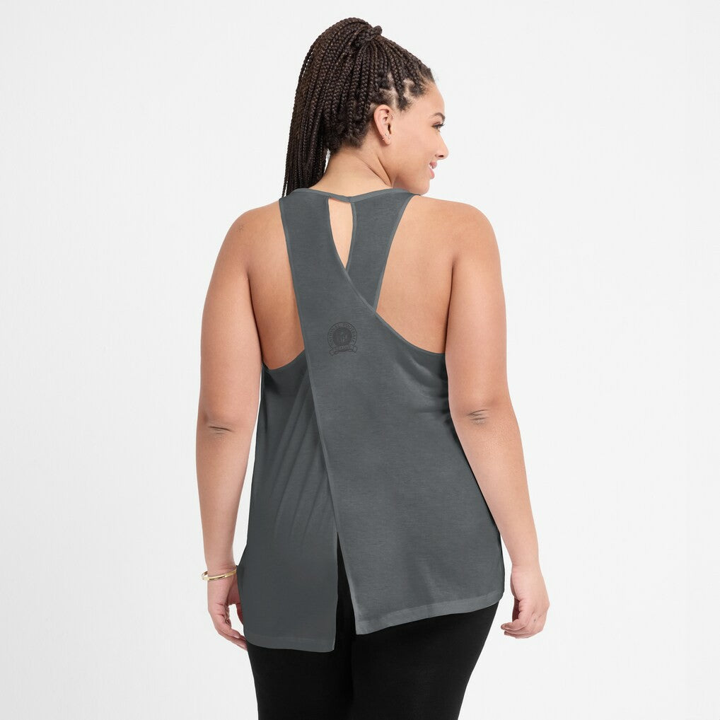 NFL Las Vegas Raiders Women's Glory Open-Back Crisscross Dri-FIT Tank Top
