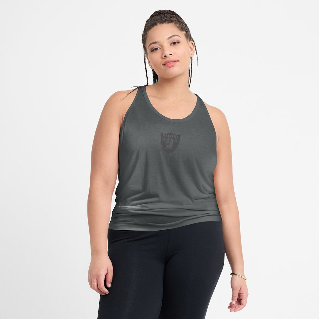 NFL Las Vegas Raiders Women's Glory Open-Back Crisscross Dri-FIT Tank Top