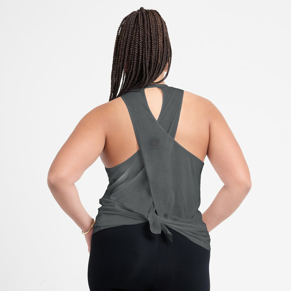 NFL Las Vegas Raiders Women's Glory Open-Back Crisscross Dri-FIT Tank Top