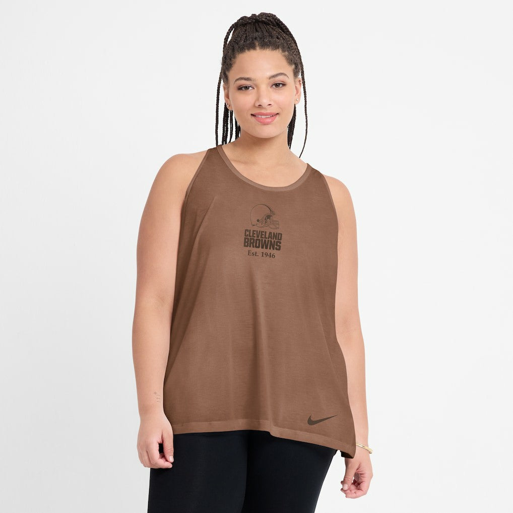 NFL Cleveland Browns Women's Glory Open-Back Crisscross Dri-FIT Tank Top