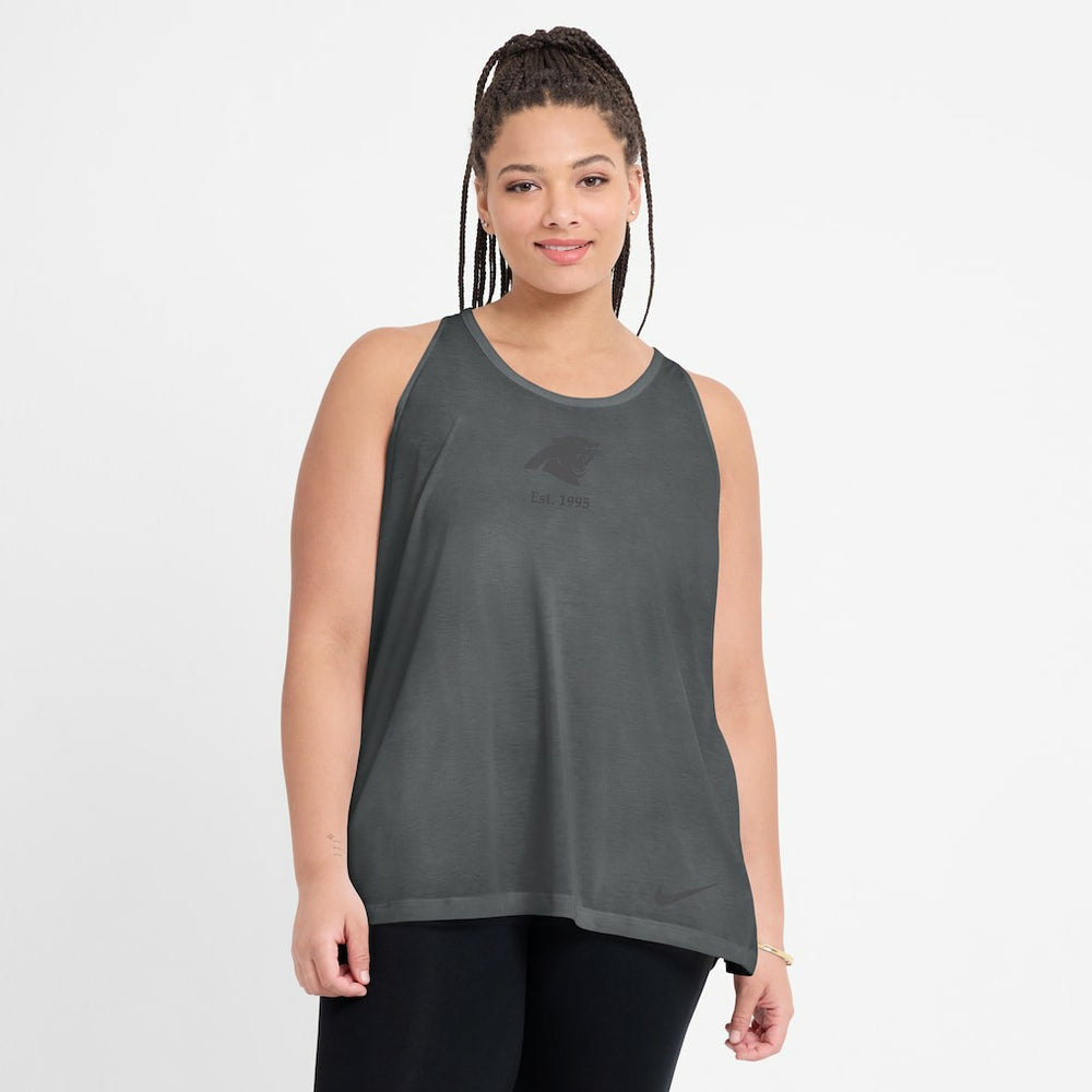NFL Carolina Panthers Women's Glory Open-Back Crisscross Dri-FIT Tank Top