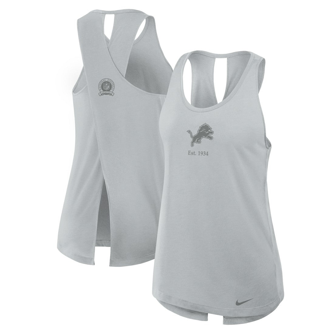 NFL Detroit Lions Women's Glory Open-Back Crisscross Dri-FIT Tank Top