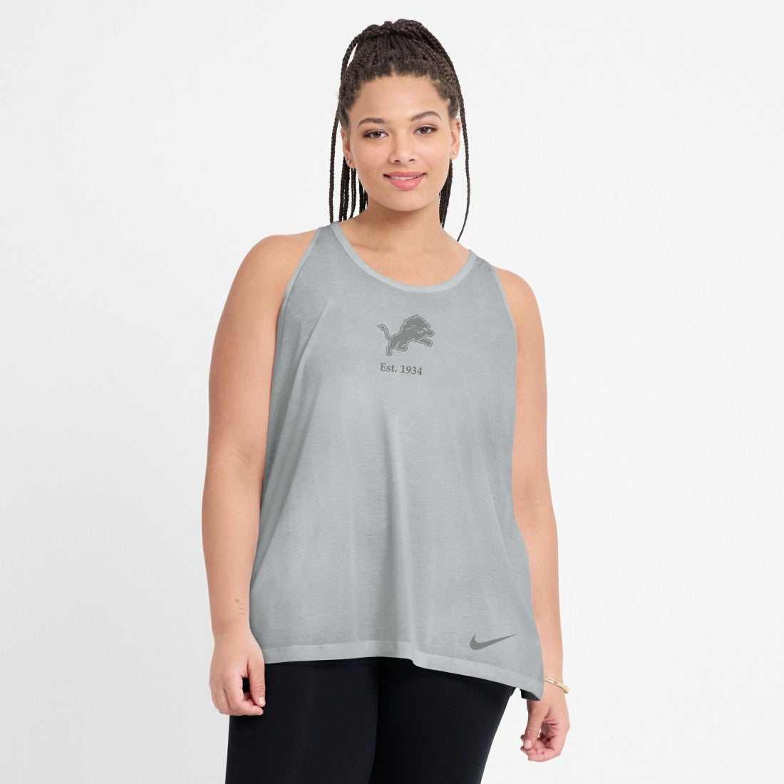 NFL Detroit Lions Women's Glory Open-Back Crisscross Dri-FIT Tank Top