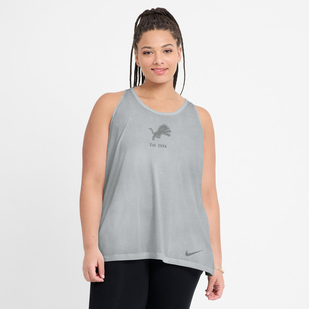 NFL Detroit Lions Women's Glory Open-Back Crisscross Dri-FIT Tank Top