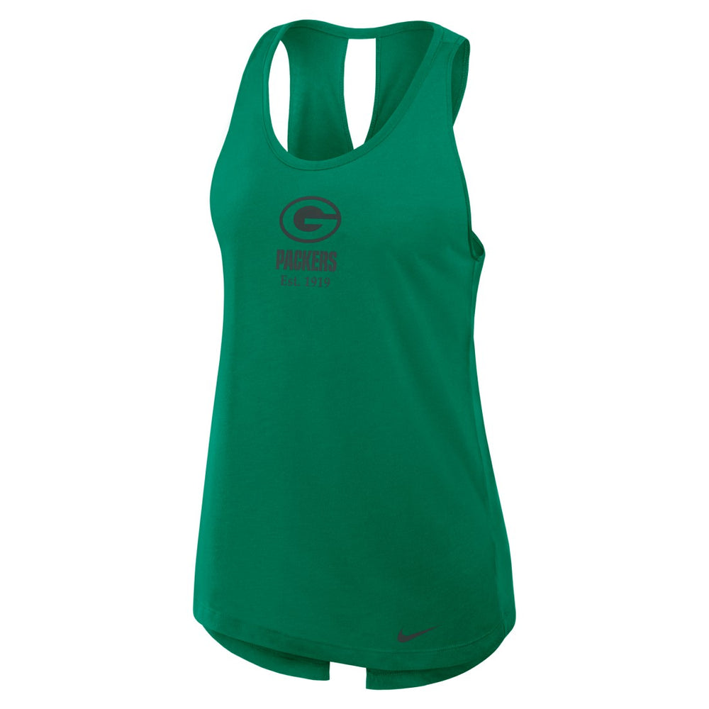 NFL Green Bay Packers Women's Glory Open-Back Crisscross Dri-FIT Tank Top