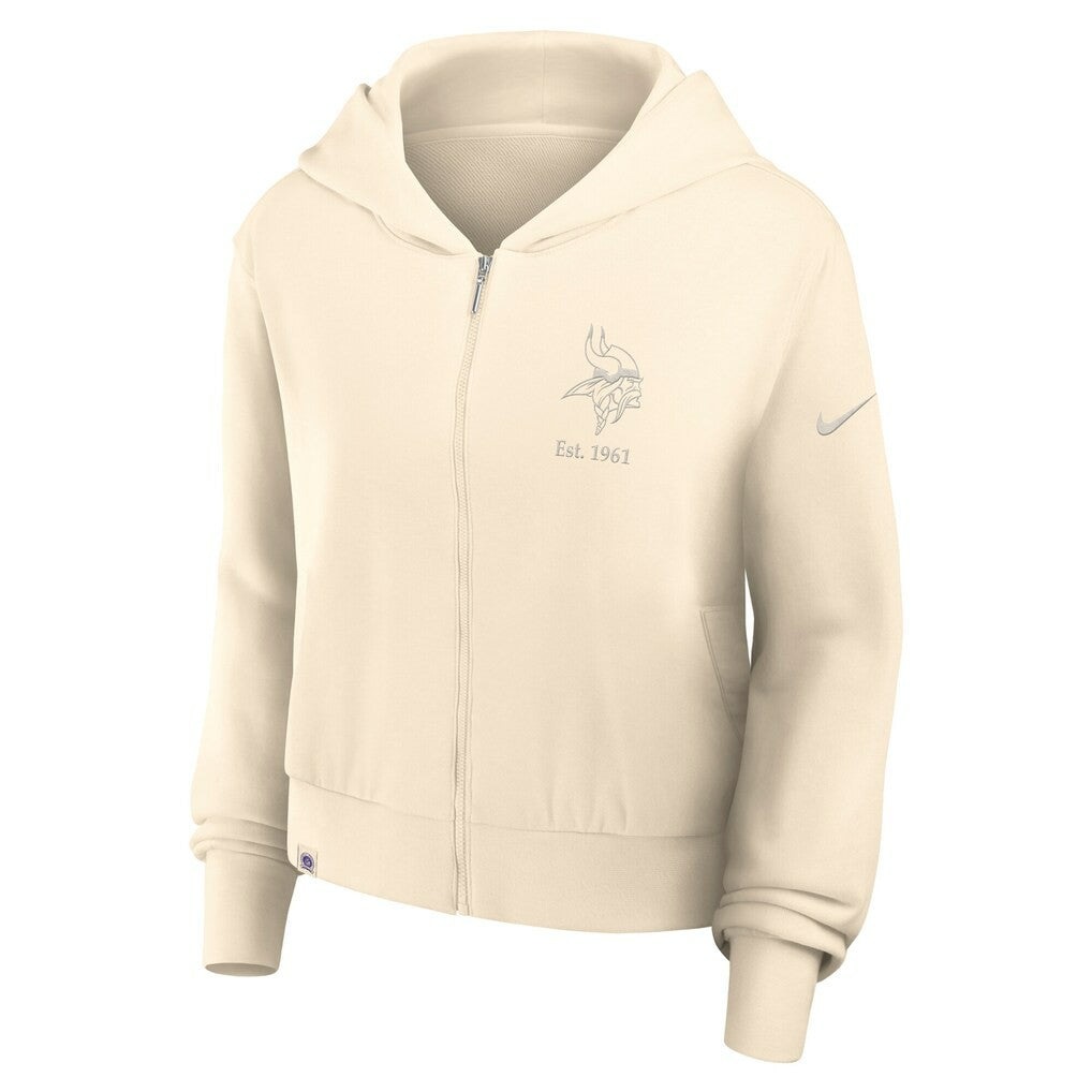 NFL Minnesota Vikings Women's Glory Cropped Full-Zip Hoodie