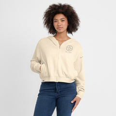 NFL Pittsburgh Steelers Women's Glory Cropped Full-Zip Hoodie