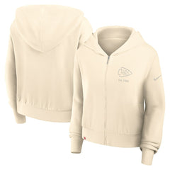 NFL Kansas City Chiefs Women's Glory Cropped Full-Zip Hoodie
