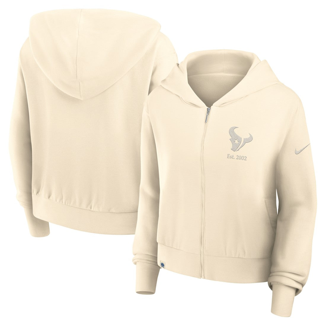 NFL Houston Texans Women's Glory Cropped Full-Zip Hoodie