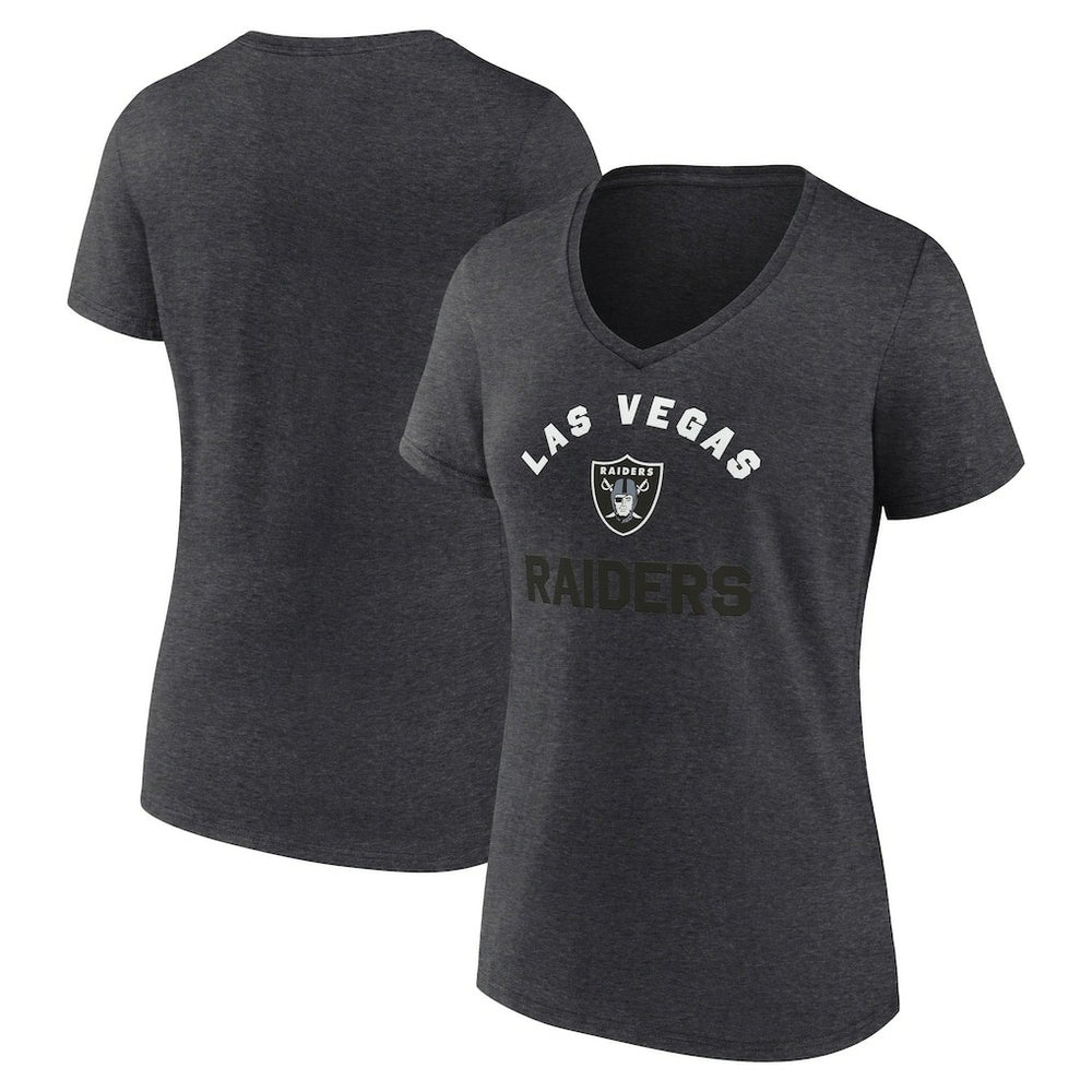 NFL Las Vegas Raiders Logo Athletic Women's Unrivaled V-Neck T-Shirt