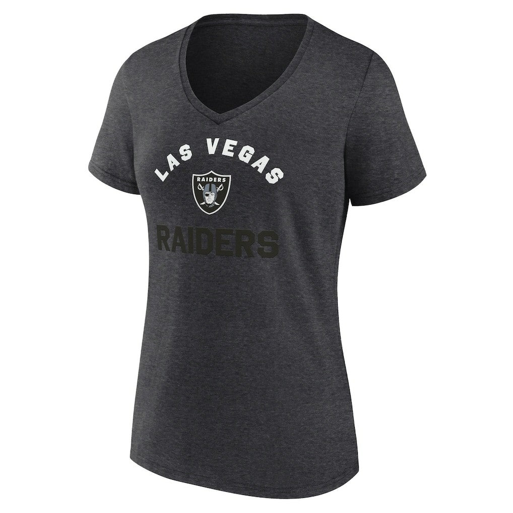 NFL Las Vegas Raiders Logo Athletic Women's Unrivaled V-Neck T-Shirt