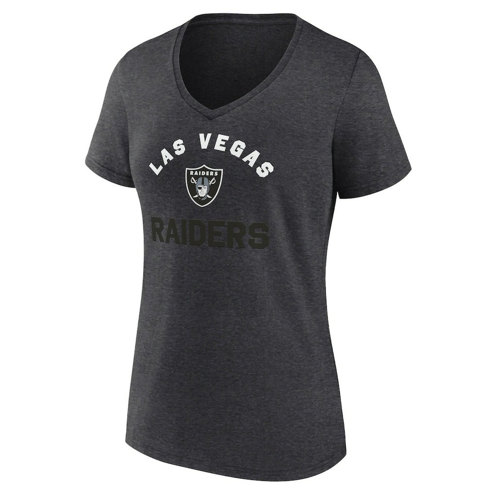 NFL Las Vegas Raiders Logo Athletic Women's Unrivaled V-Neck T-Shirt
