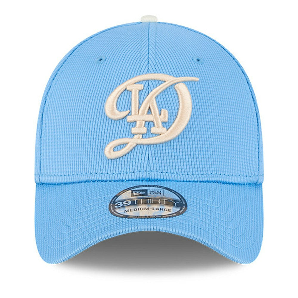 Los Angeles Dodgers City Connect Batting Practice 39THIRTY Flex Hat - Light Blue | New Era