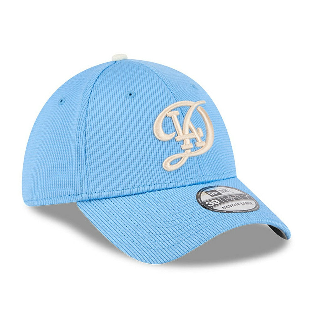 Los Angeles Dodgers City Connect Batting Practice 39THIRTY Flex Hat - Light Blue | New Era