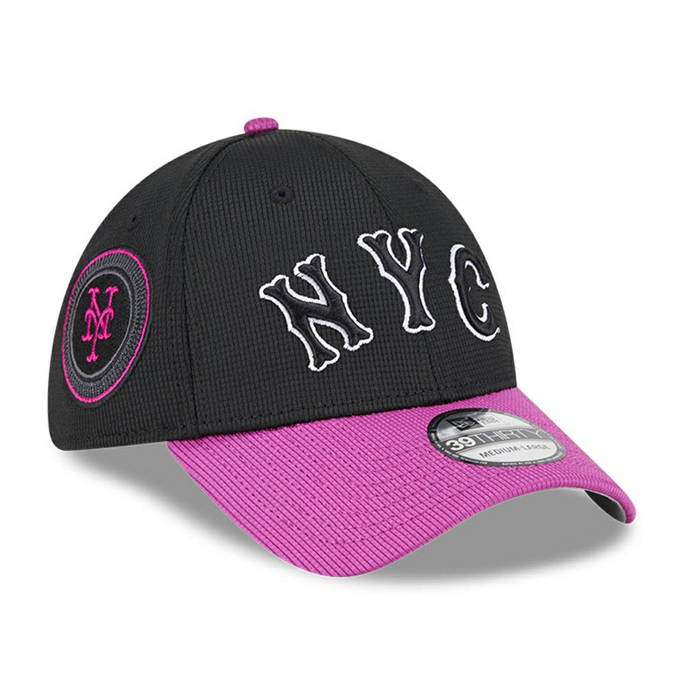 New York Mets City Connect Batting Practice 39THIRTY Flex Hat - Charcoal/Purple | New Era
