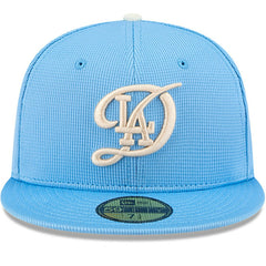 Los Angeles Dodgers City Connect Batting Practice 59FIFTY Fitted Hat - Light Blue | New Era