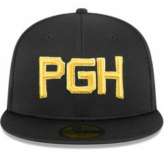 Pittsburgh Pirates City Connect Batting Practice 59FIFTY Fitted Hat - Black | New Era