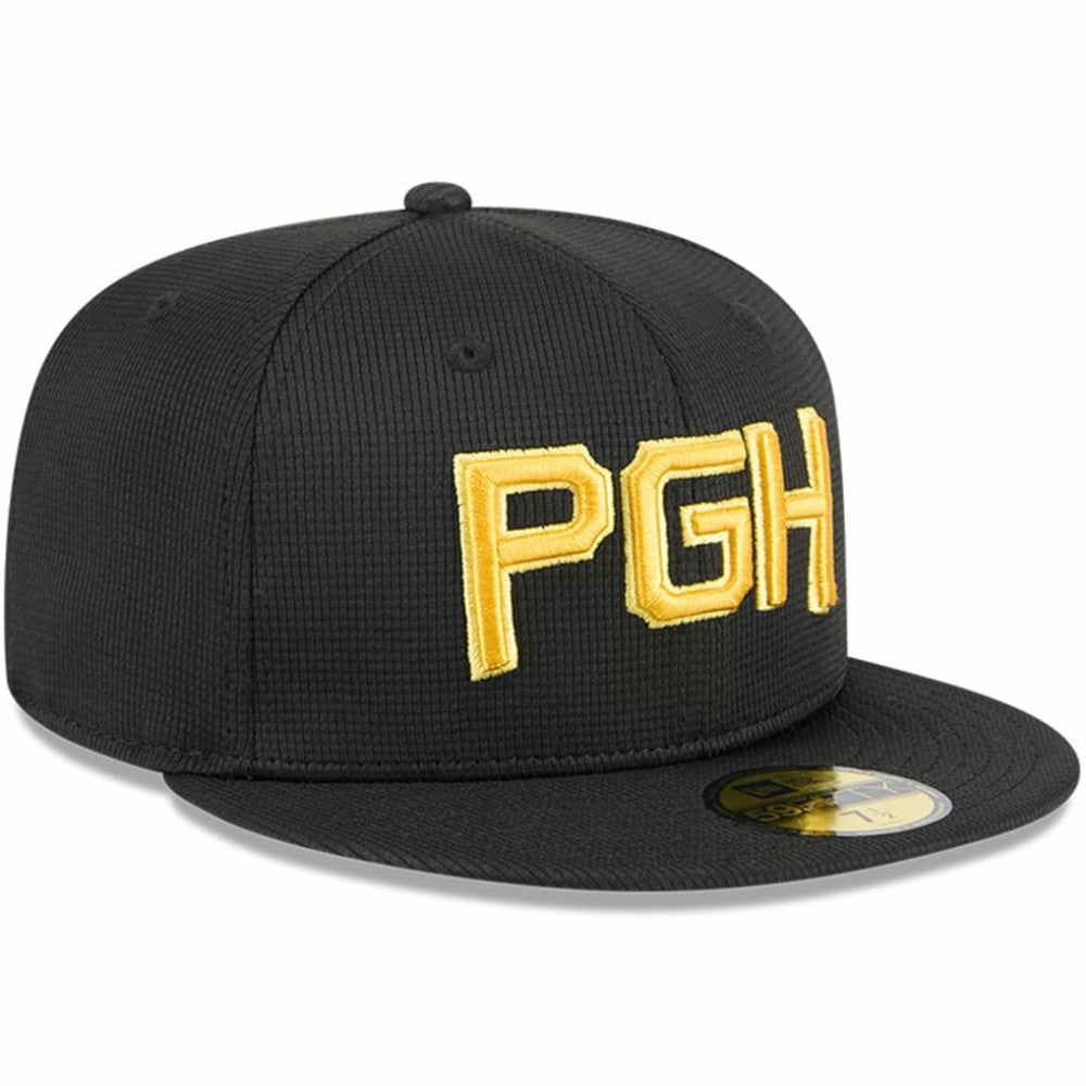 Pittsburgh Pirates City Connect Batting Practice 59FIFTY Fitted Hat - Black | New Era
