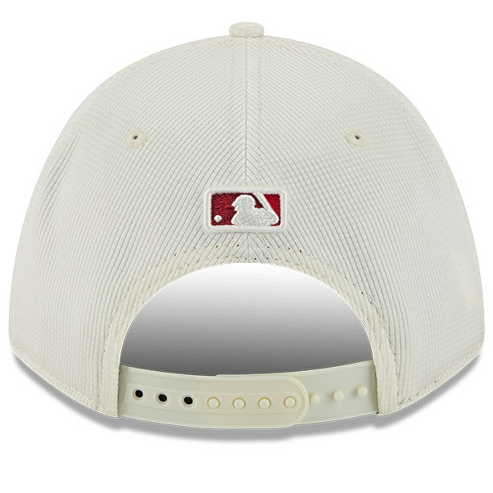 Los Angeles Angels City Connect Batting Practice 9FORTY M-Crown Adjustable Hat - Cream/Red | New Era