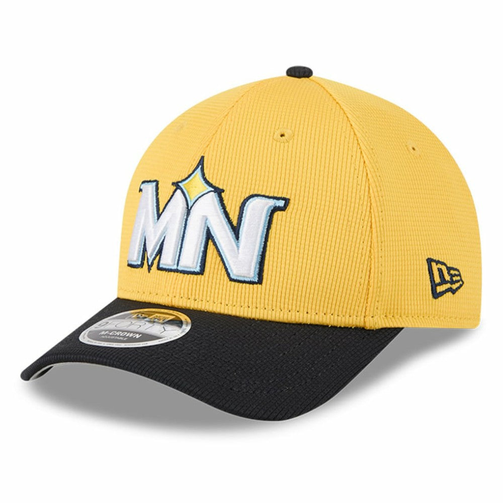 Minnesota Twins City Connect Batting Practice 9FORTY M-Crown Adjustable Hat - Yellow/Black | New Era