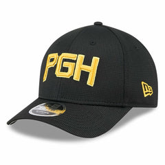 Pittsburgh Pirates City Connect Batting Practice 9FORTY M-Crown Adjustable Hat - Black | New Era